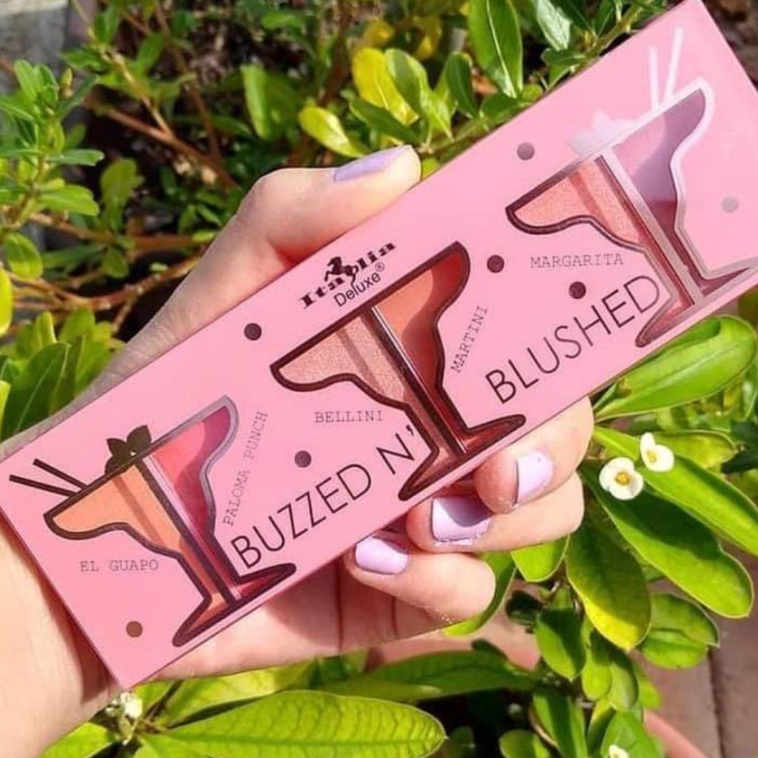 Italia Deluxe Set Rubor e Iluminador Buzzed N 'Blushed