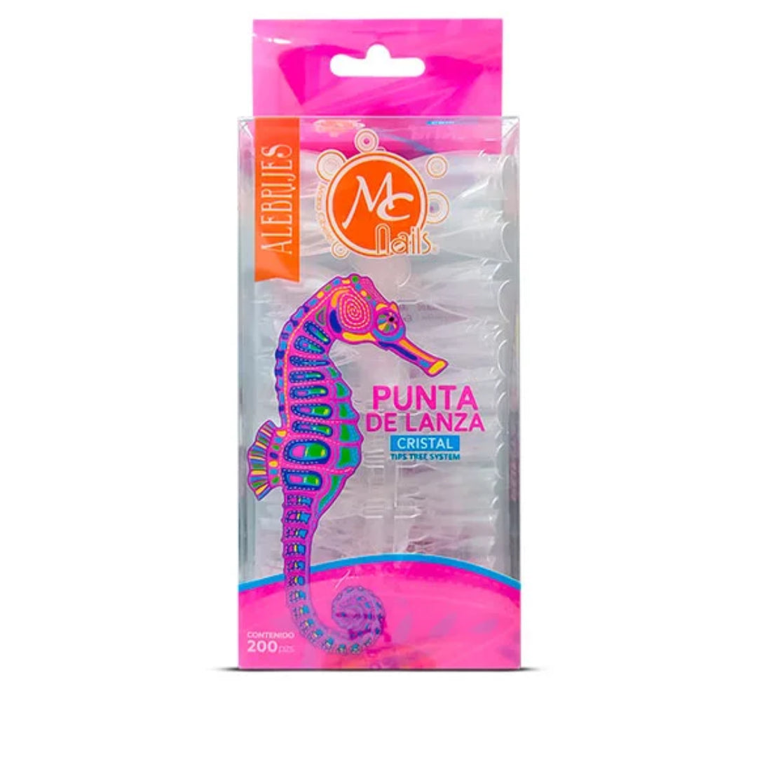 MC Nails Tips Punta Lanza Cristal