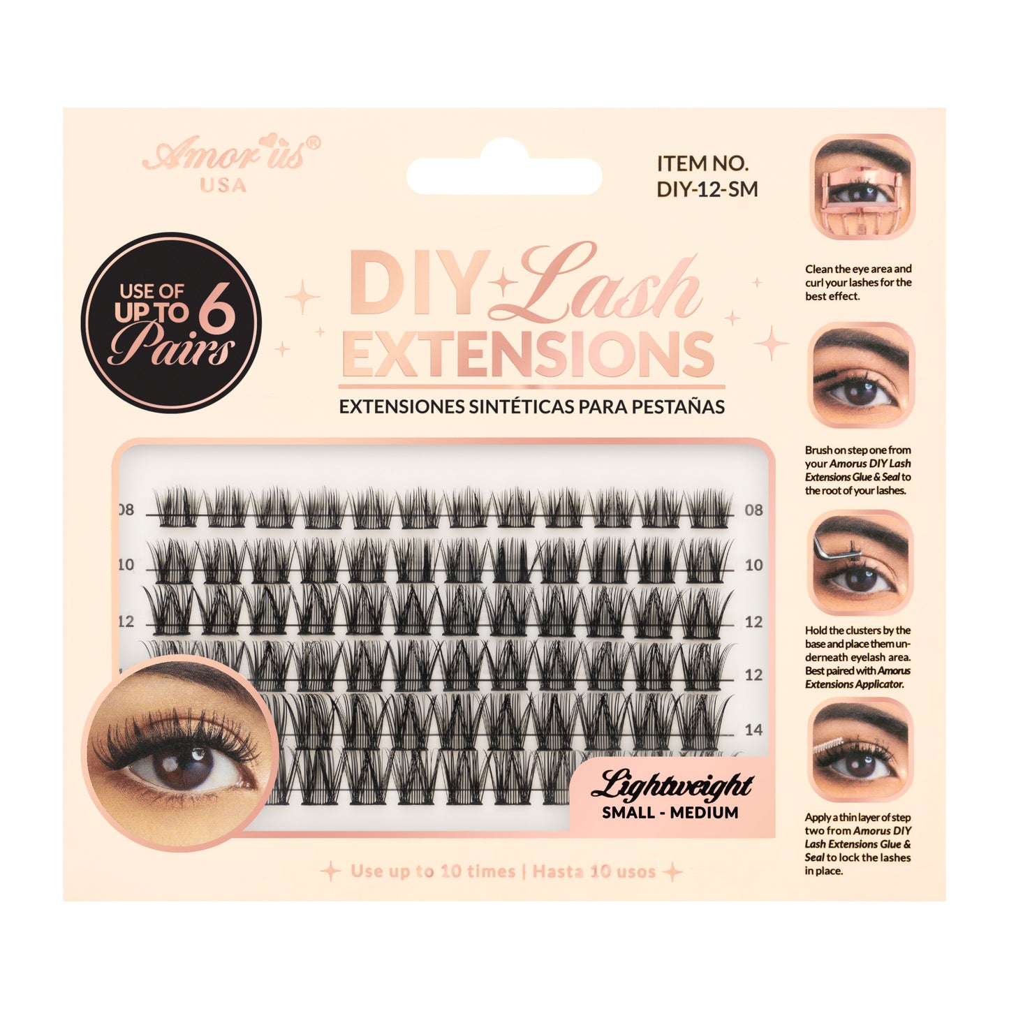 Amor Us Extensiones para Pestañas DIY-