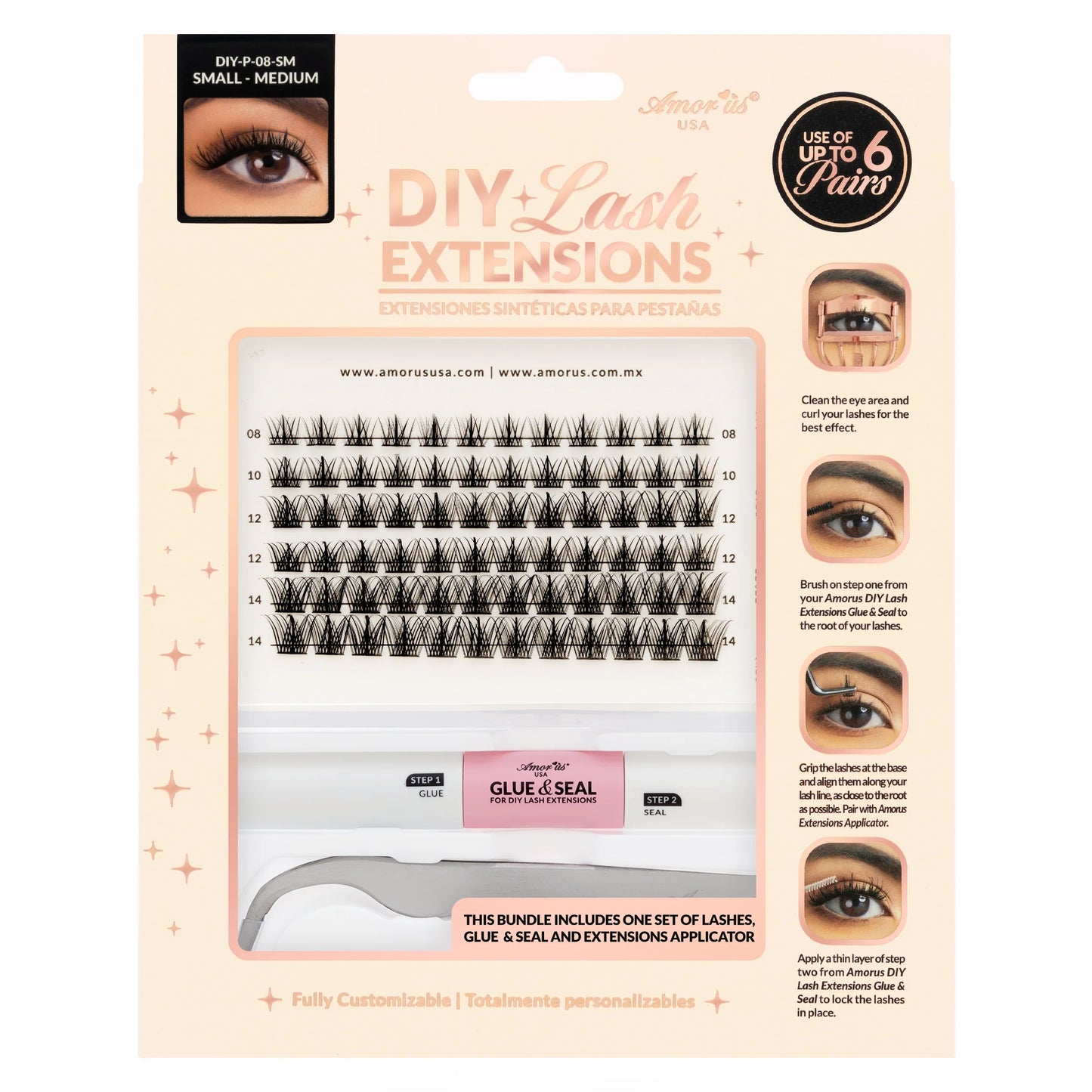 Amor Us Kit Extensiones Para Pestañas