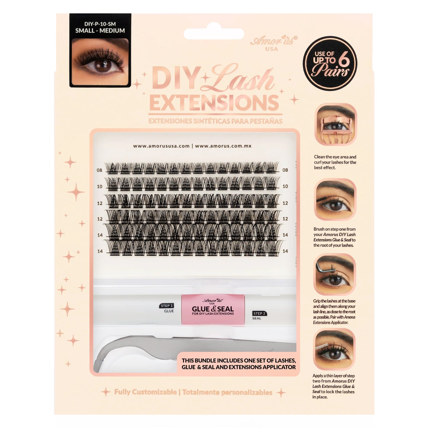 Amor Us Kit Extensiones Para Pestañas