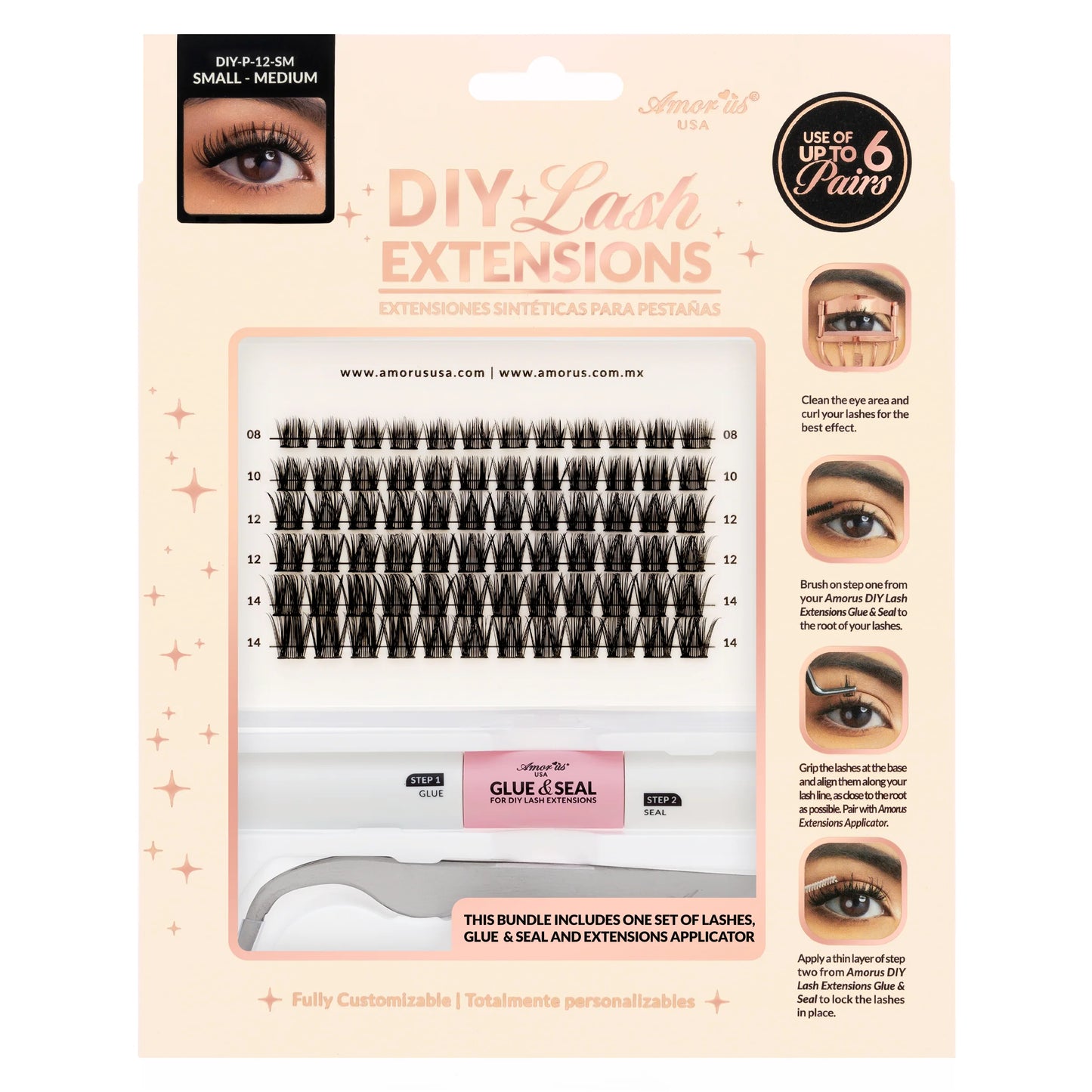 Amor Us Kit Extensiones Para Pestañas
