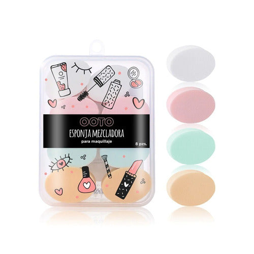 OOTO Esponjas Para Maquillaje 8pz