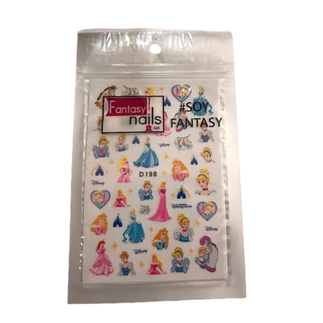 Fantasy Nails Stickers Princesas