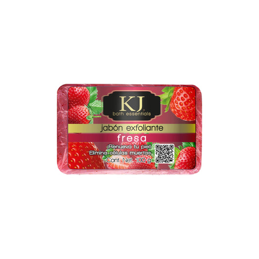 KJ Jabón Exfoliante Fresa 100gr