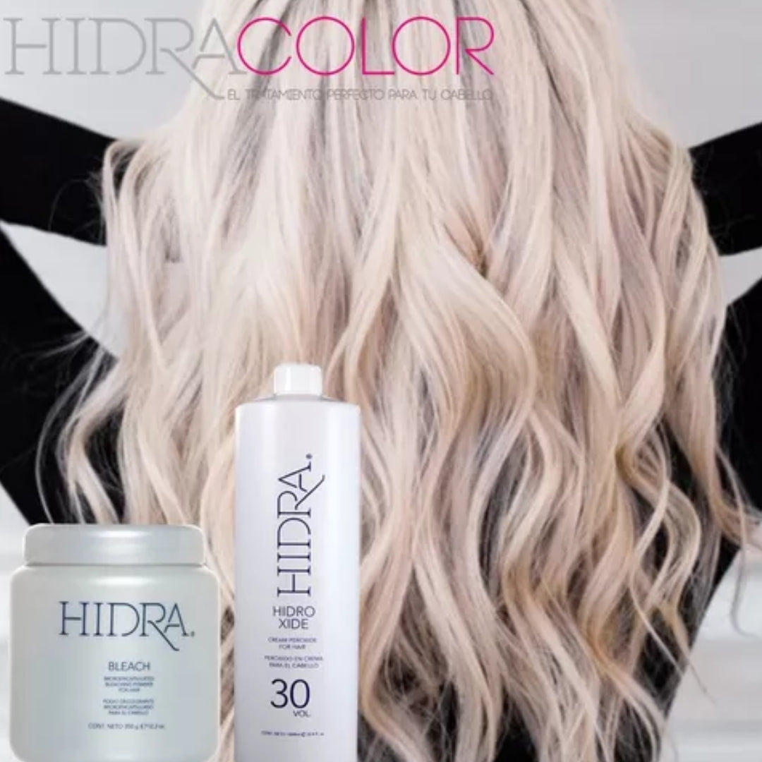 Hidra Bleach Decolorante Tarro 350gr Y Peróxido 30Vol