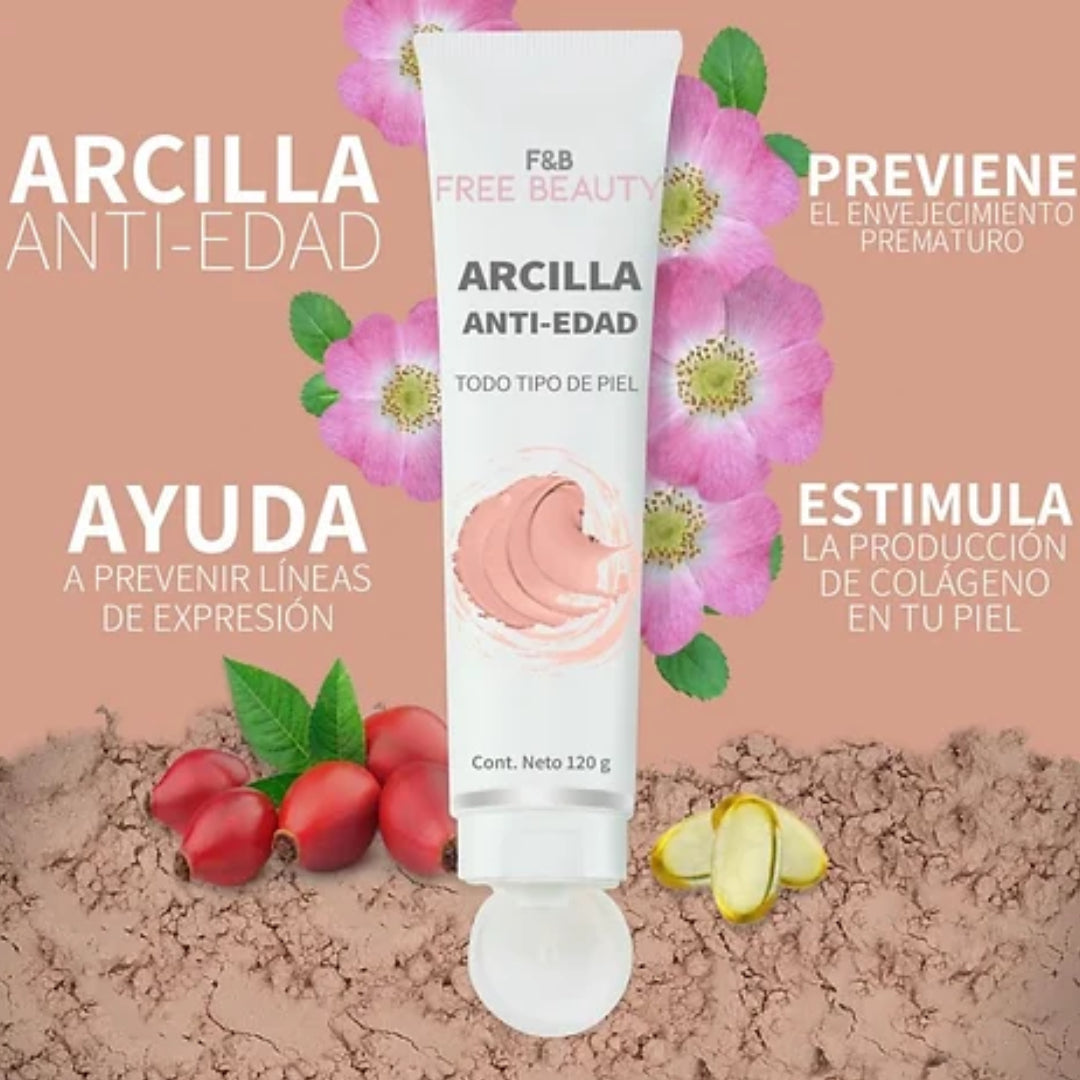 Free Beauty Arcilla Anti-Edad 120gr