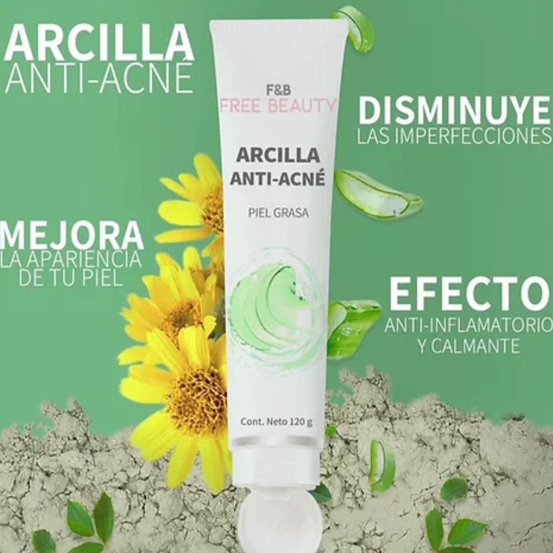 Free Beauty Arcilla Anti-Acné 120gr