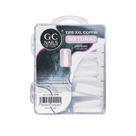 GC Nails Tips Ballet XXL E65 Natural 100