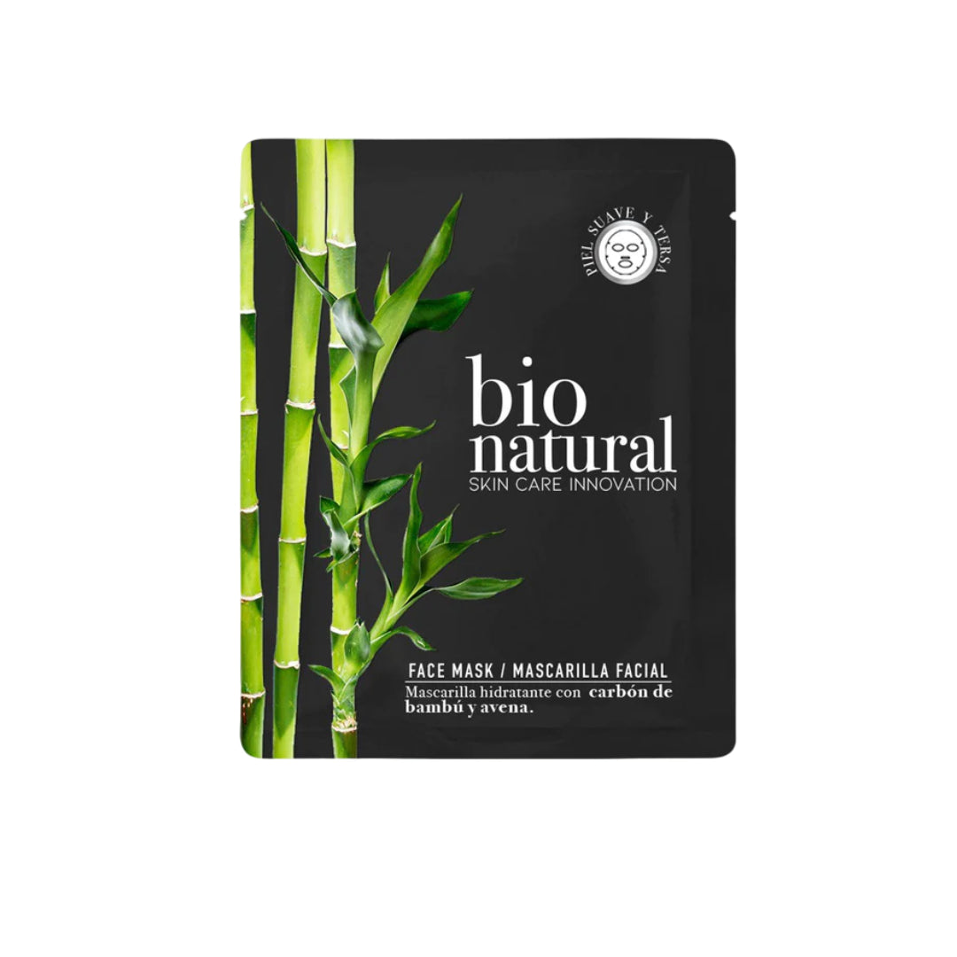 Bio Natural Mascarilla Carbon De Bambu Y Avena