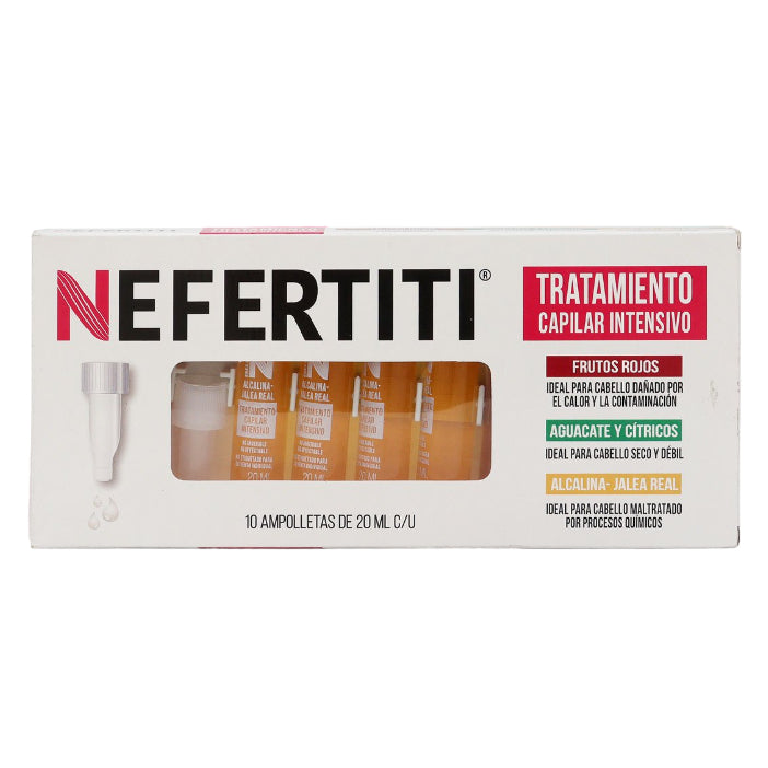 Nefertiti Caja 10 Ampolletas Alcalina Jalea Real 20ml