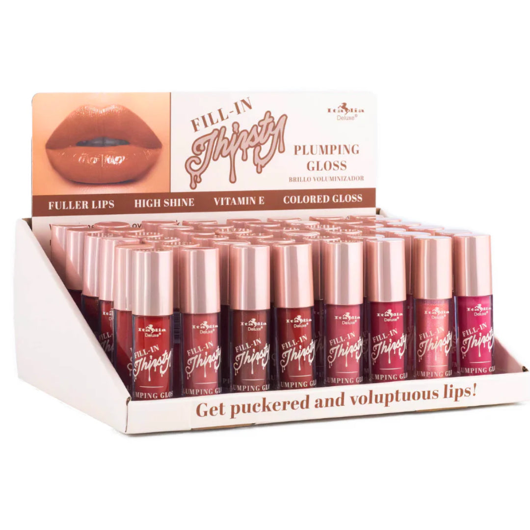 Italia Deluxe Blister Thirsty Plumping Gloss 48pz