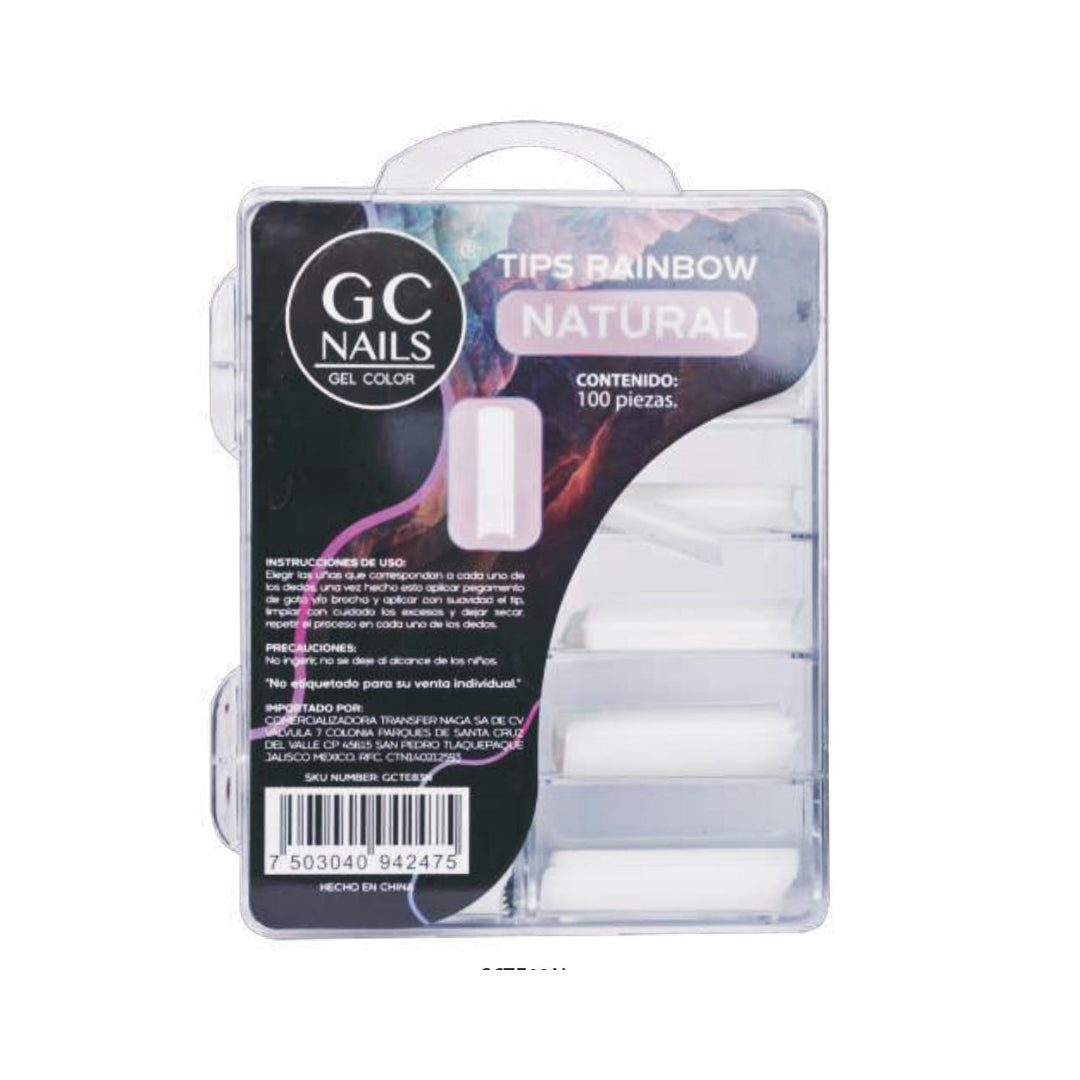 GC Nails Tips Rainbow E83 100pz