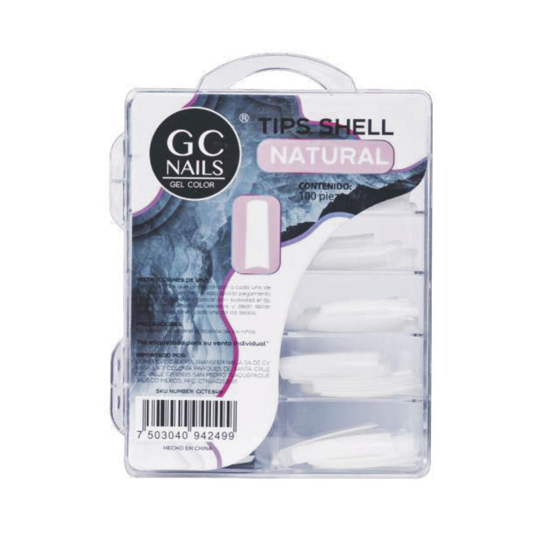 GC Nails Tips Shell E84 Natural 100pz