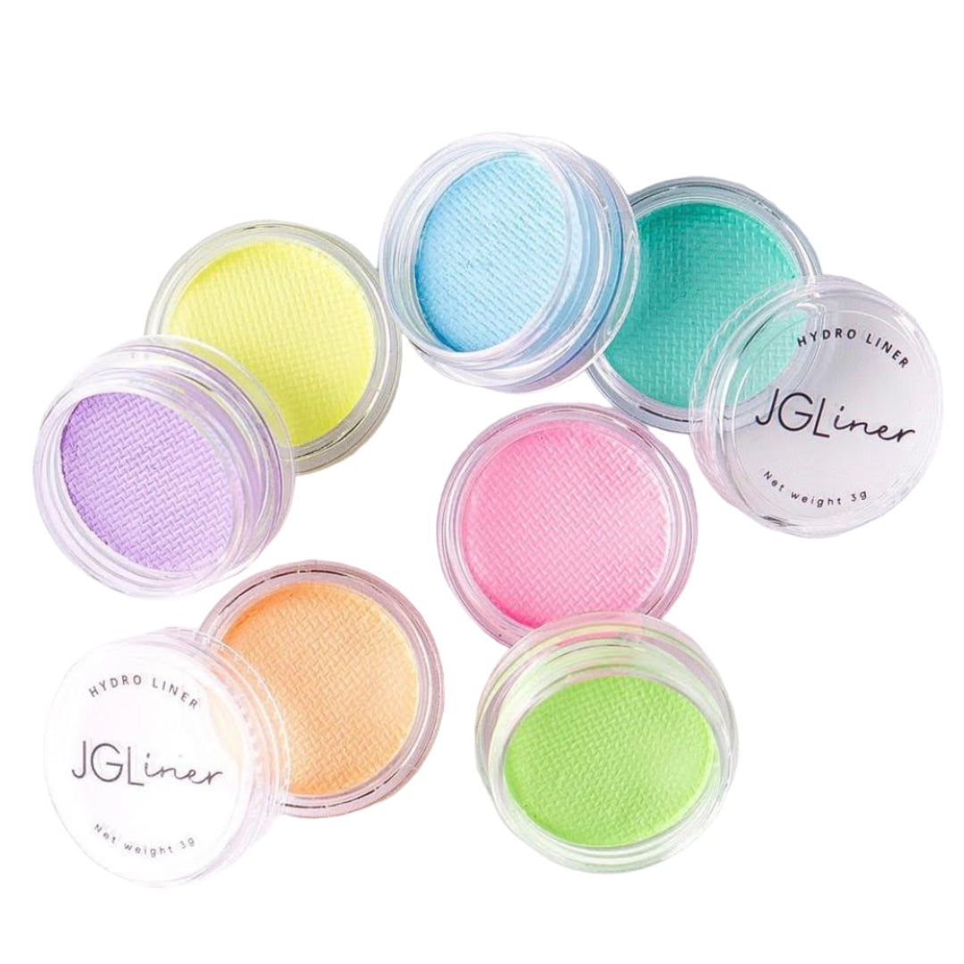 JGlashes Delineadores Activados Por Agua Pastel UV