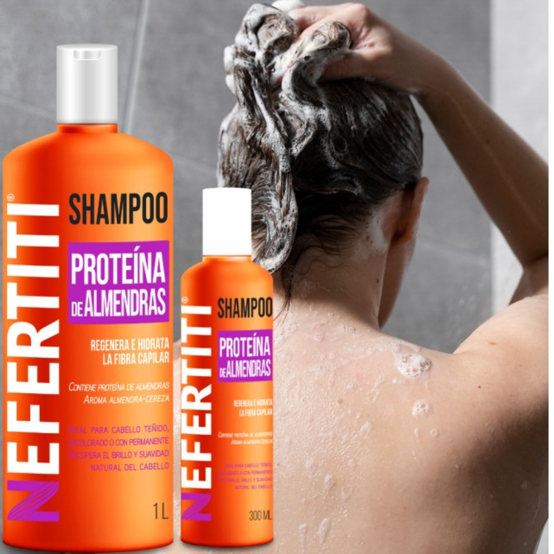 Nefertiti Shampoo Proteína Almendras