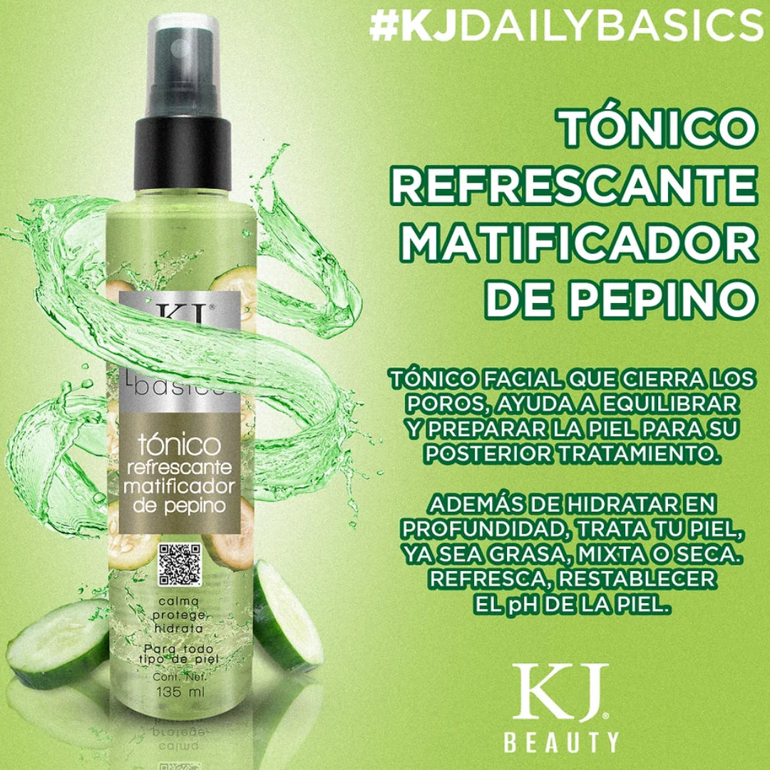 KJ Tónico Matificador De Pepino 135ml