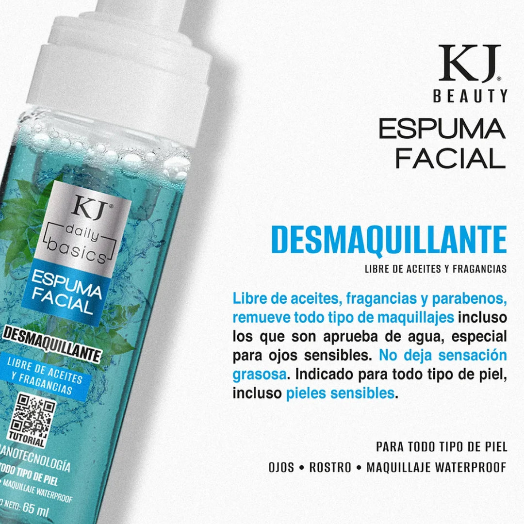 KJ Espuma Facial Desmaquillante Libre Aceites 65ml