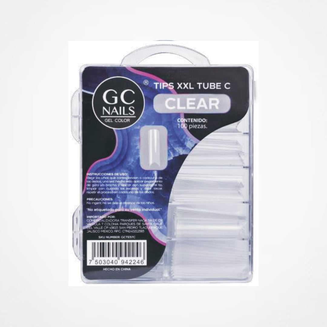 GC Nails Tips Tube XXL E57 NATURAL 100pz