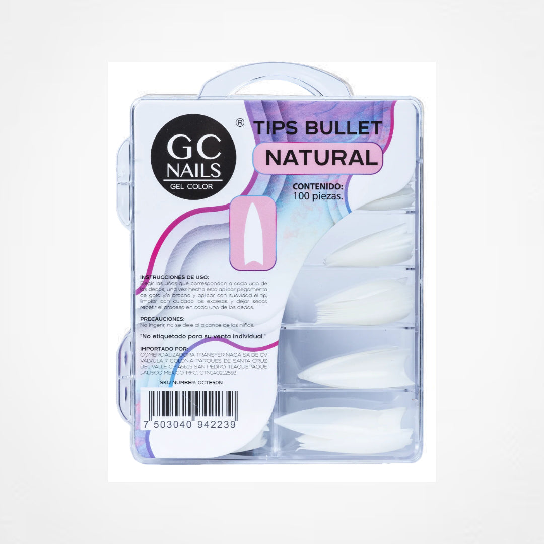 GC Nails Tips Bullet E50 100pz