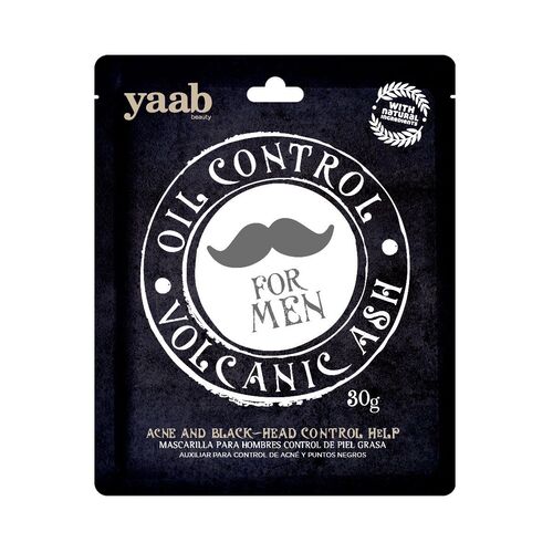 YAAB Mascarilla Volcanic Ash Control Grasa Hombre