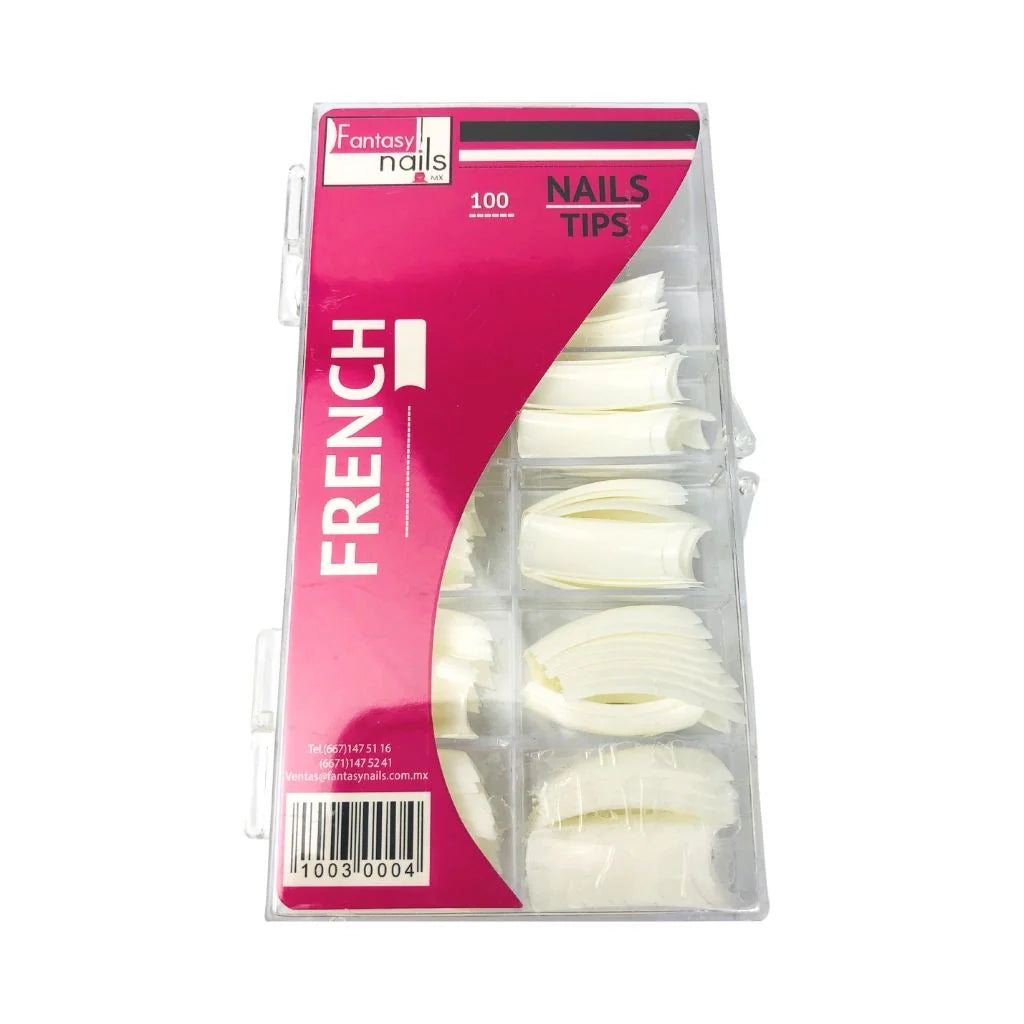 Fantasy  Nails Tips French Natural 100pz
