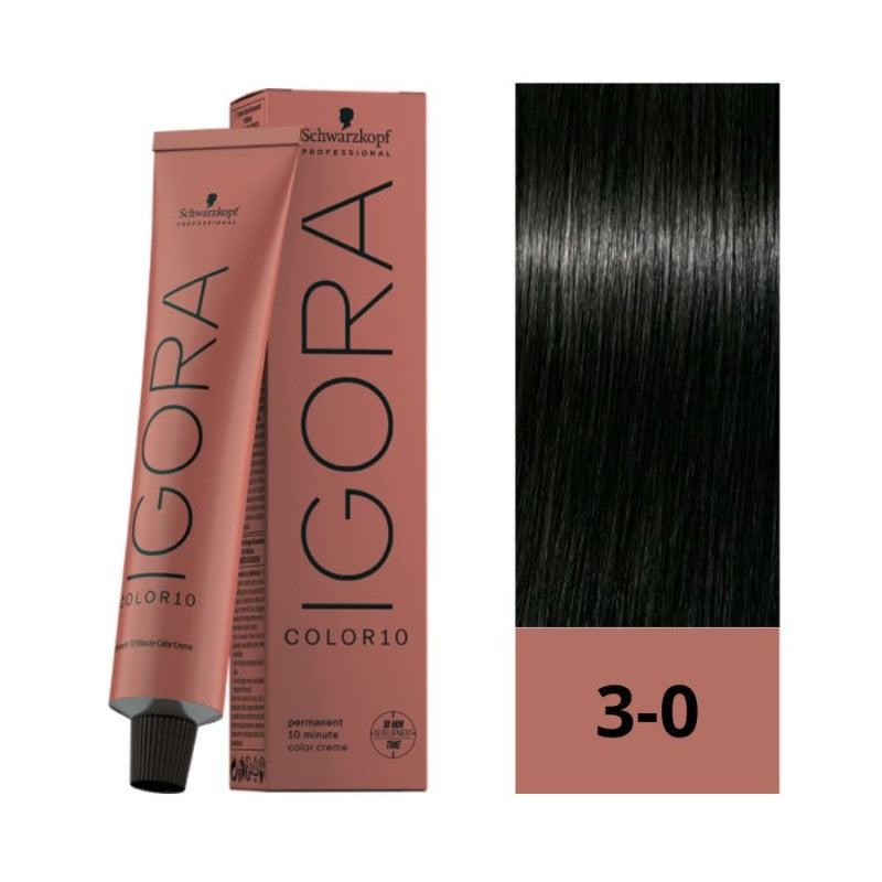 Igora Color10 #3-0 Castaño Obscuro